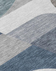 LOOMLAN Rugs Aeleth Gray Washable Indoor-Outdoor Rug