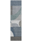 LOOMLAN Rugs Aeleth Gray Washable Indoor-Outdoor Rug