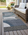 LOOMLAN Rugs Aeleth Gray Washable Indoor-Outdoor Rug