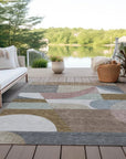 LOOMLAN Rugs Aeleth Mocha Washable Indoor-Outdoor Rug