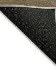 LOOMLAN Rugs Aeleth Mocha Washable Indoor-Outdoor Rug