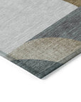 LOOMLAN Rugs Aeleth Mocha Washable Indoor-Outdoor Rug