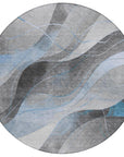 Aelien Blue Washable Indoor - Outdoor Rug - LOOMLAN - LOOMLAN Rugs - Outdoor Rugs