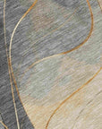 LOOMLAN Rugs Aelien Gray Washable Indoor-Outdoor Rug