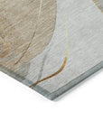 LOOMLAN Rugs Aelien Gray Washable Indoor-Outdoor Rug