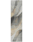 LOOMLAN Rugs Aelien Gray Washable Indoor-Outdoor Rug
