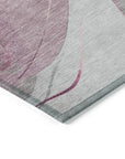 LOOMLAN Rugs Aelien Pink Washable Indoor-Outdoor Rug