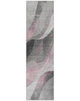 LOOMLAN Rugs Aelien Pink Washable Indoor-Outdoor Rug