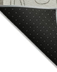 LOOMLAN Rugs Aelira Brown Washable Indoor-Outdoor Rug