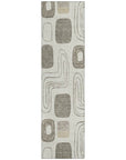 LOOMLAN Rugs Aelira Brown Washable Indoor-Outdoor Rug