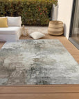 LOOMLAN Rugs Aelon Ivory Washable Indoor-Outdoor Rug