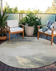 LOOMLAN Rugs Aelora Brown Washable Indoor-Outdoor Rug