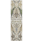 LOOMLAN Rugs Alfreda Ivory Washable Indoor-Outdoor Rug