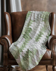 Addison Rugs Angled Checks Green Washable Indoor-Outdoor Rug