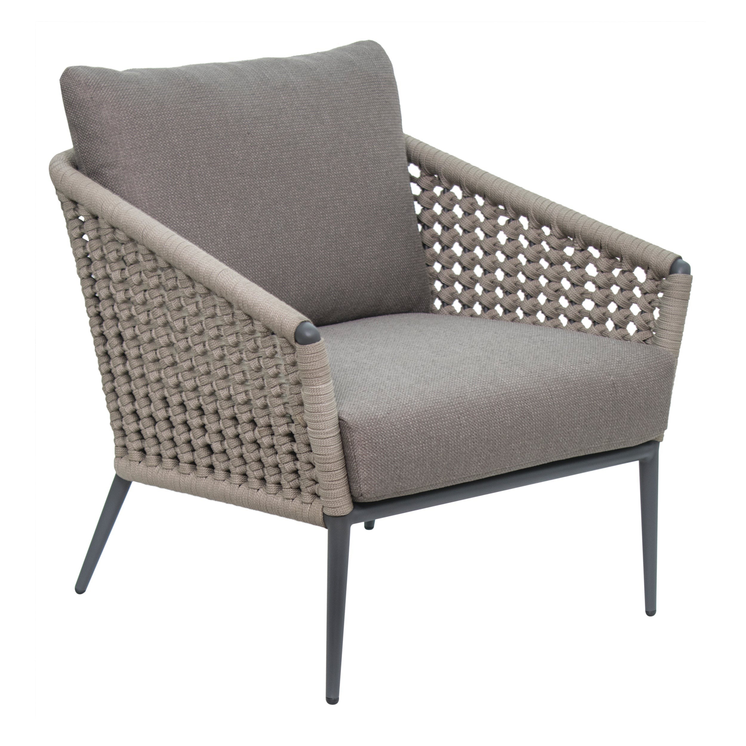 Antilles Lounge Chair - Dark Gray Outdoor-Outdoor Lounge Chairs-Seasonal Living-LOOMLAN