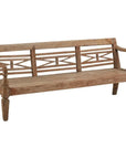 Antique Plantation Grown Teak Bench-Outdoor Benches-Furniture Classics-LOOMLAN