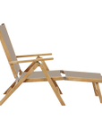 HiTeak Aquitania Teak Patio Folding Lounge Deck Chair