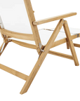 HiTeak Aquitania Teak Patio Folding Lounge Deck Chair