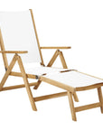 HiTeak Aquitania Teak Patio Folding Lounge Deck Chair
