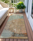 LOOMLAN Rugs Armalise Teal Washable Indoor-Outdoor Rug