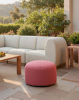 Zuo Modern Aruz Red Olefin Fabric Outdoor Ottoman