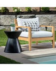 Astley Concrete Outdoor Round End Table - LOOMLAN - SUNPAN - Outdoor Side Tables