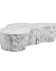 Ava Concrete Outdoor Geometric Coffee Table-Outdoor Coffee Tables-SUNPAN-White-Marble Look-Large-LOOMLAN