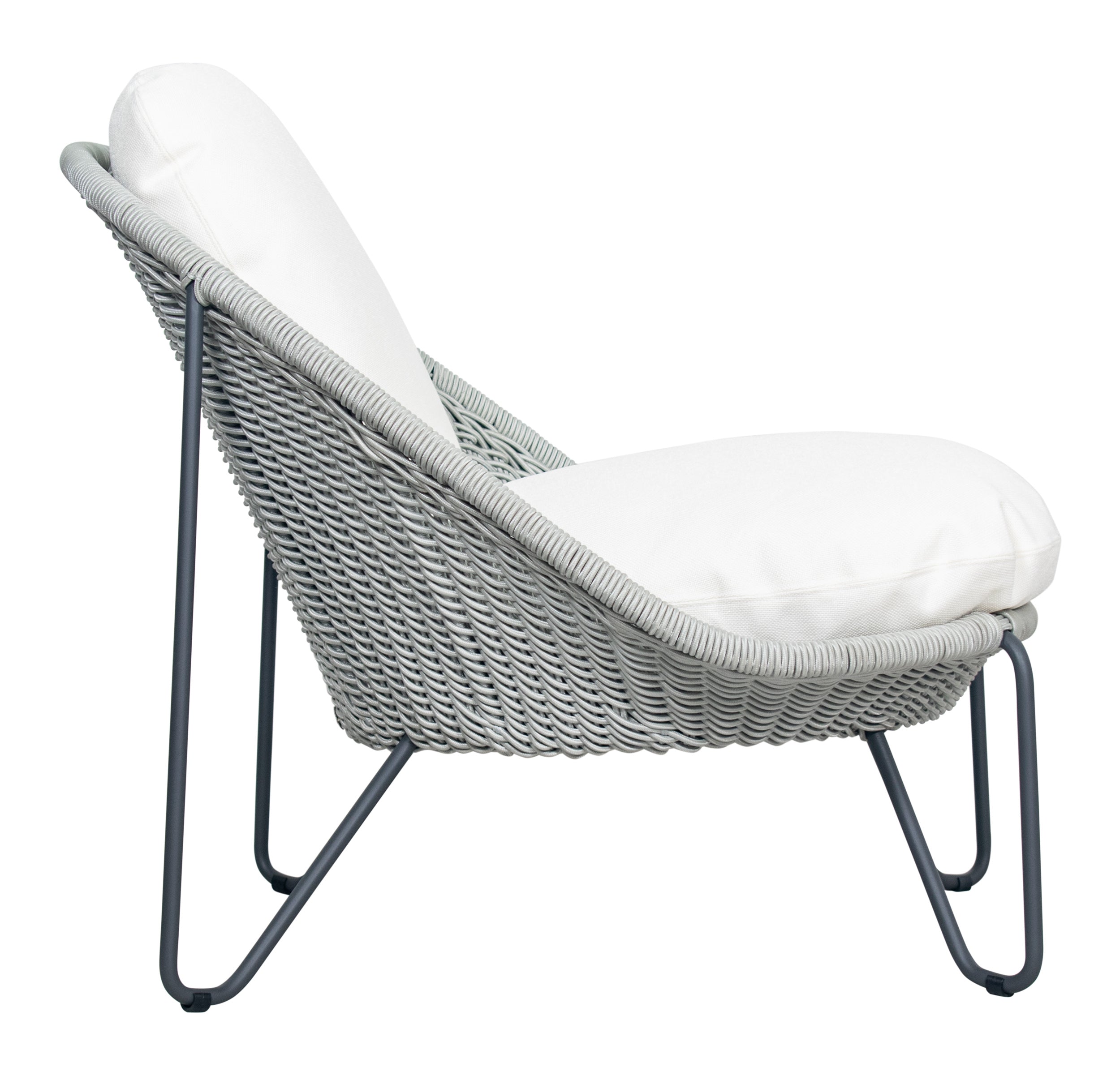 Azores Lounge Chair - Coconut White Outdoor Lounger Chair-Outdoor Lounge Chairs-Seasonal Living-LOOMLAN