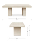Moe's Home Antonius Cement Outdoor Dining Table