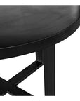Jedrik Concrete and Steel Round Outdoor Dining Table