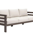 Bal Harbor Aluminum White Sofa - LOOMLAN - Zuo Modern - Outdoor Sofas & Loveseats