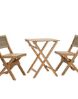 Balcony Wooden Foldable Outdoor Bistro Set-Outdoor Bistro Sets-LH Imports-LOOMLAN