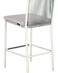 Bar Chair Set of Two - Dark Gray Outdoor-Outdoor Bar Stools-Seasonal Living-LOOMLAN