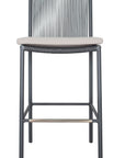 Bar Chair Set of Two - Grey Outdoor-Outdoor Bar Stools-Seasonal Living-LOOMLAN