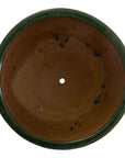 Emissary Barrel Green Ceramic Outdoor Planter