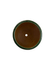 Emissary Barrel Green Ceramic Outdoor Planter