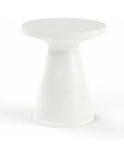 Sunset West Bazaar Bone Finish Round Outdoor End Table