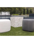 Sunset West Bazaar Concrete Outdoor Pebble End Table