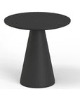 Bazaar Concrete Pedestal Outdoor Pub Table-Outdoor Counter Tables-Sunset West-Grey-LOOMLAN