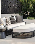 Sunset West Bazaar Dark Gray Round Outdoor End Table