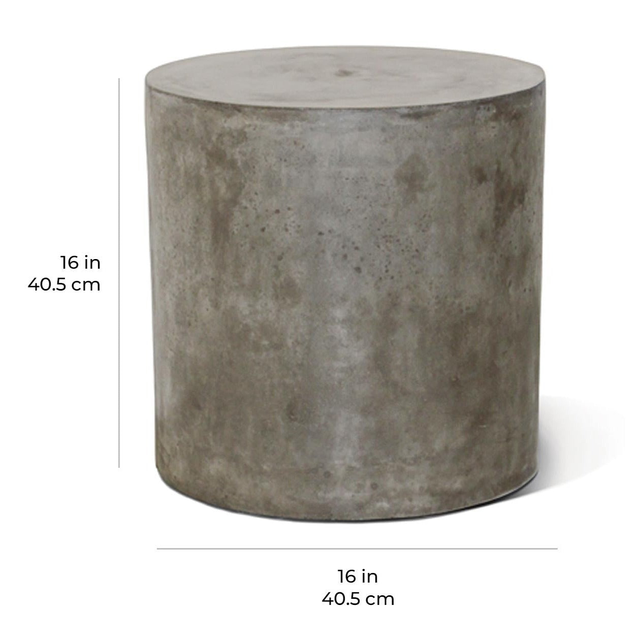 Bill Accent Table - Ebony White Outdoor End Table-Outdoor Side Tables-Seasonal Living-LOOMLAN