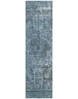 LOOMLAN Rugs Blazura Blue Washable Indoor-Outdoor Rug