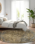 LOOMLAN Rugs Blazura Brown Washable Indoor-Outdoor Rug