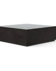 Bloc Concrete Square Outdoor Coffee Table-Outdoor Coffee Tables-Urbia-Lava-40" W-LOOMLAN