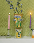Blue Bells Design Ceramic Outdoor Vase