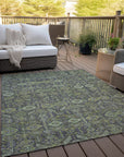 Addison Rugs Bohemian Green Washable Indoor-Outdoor Rug