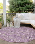 Addison Rugs Bohemian Lavender Washable Indoor-Outdoor Rug