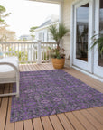 Addison Rugs Bohemian Purple Washable Indoor-Outdoor Rug
