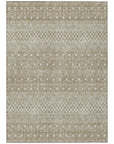 Boho Brown Washable Indoor-Outdoor Rug