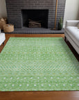 Addison Rugs Boho Green Washable Indoor-Outdoor Rug